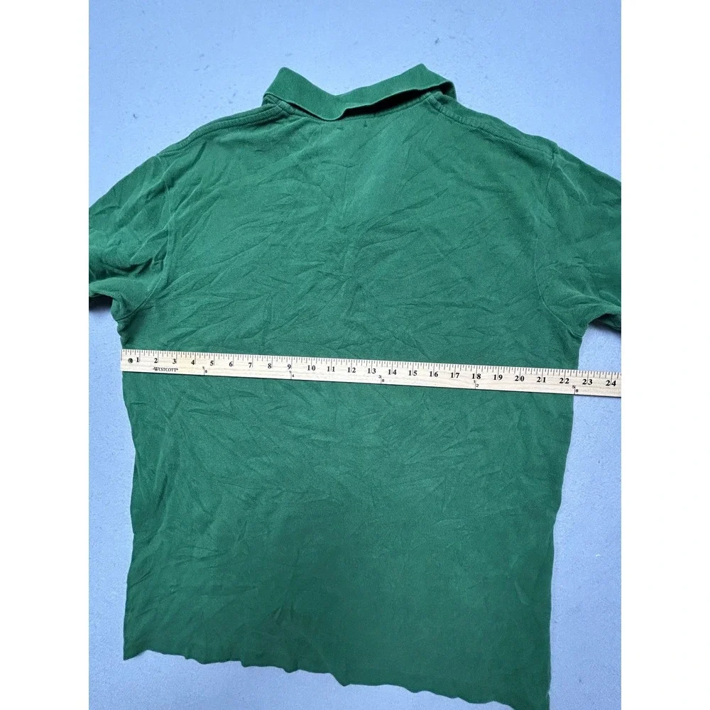 Polo Ralph Lauren Polo Shirt Cotton Pique Green Large Mens